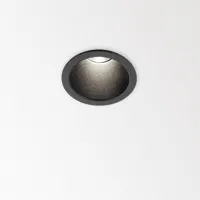 delta light -   spot encastrable mini deep ringo noir modern métal